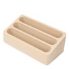 Cocoarm Wooden Business Card Holder, 3 Compartments, Business Card Holder,