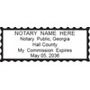 Hubco Purple S-844 Self Inking Notary Stamp - Georgia