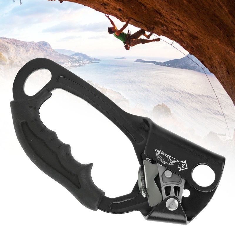 Climbing Hand Ascender Aviation Light Alloy Mountaineering Rock Rappelling Gear