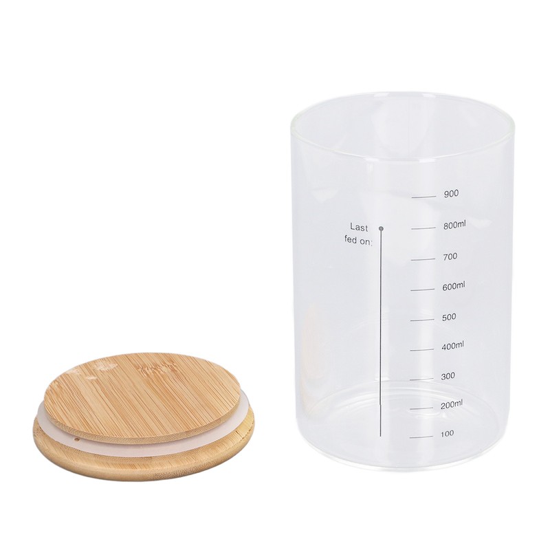 Sourdough Starter Jar Kit Wooden Lid 34oz Sourdough Bread Baking