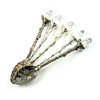 Yalulu 5 Pcs/Set Alloy Vintage Royal Style Crystal Flower Design