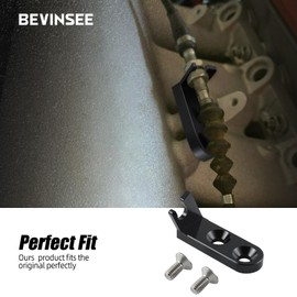 Bevinsee Throttle Cable Bracket with Bolts Compatible with Honda GSR Type R Engines Edelbrock Victor X Manifold B20, B16, B18, B17 Compatible with Honda Civic 1988-2000, Acura Integra 1990-2001