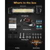 Auxbeam 6 Modes Amber White Series 12 Inch 300W LED