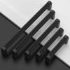 Amerdeco 10 Pack Matte Black knurled Cabinet Pulls 5 Inch