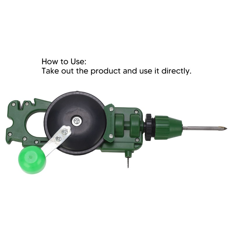 Multifunctional Hand Crank Drill Knife Sharpener Glass Cutter ABS Tool