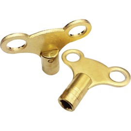 Radiator Bleed Keys Radiator Valve Clock Key for Bleeding and Bleeding Solid Brass 2 Pack (5.75mm (Key No.14))
