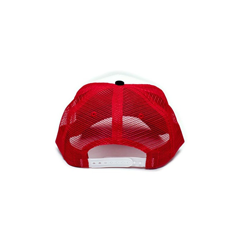 Booty Hunter Unisex-Adult Curved Bill One-Size Truckers Hat Red/White/Black