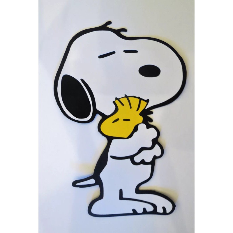 Snoopy With Woodstock Die Cut Cardstock Scrapbook Embellishement Cardmaking