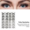 20 Pair Natural Eyelashes Fluffy Cross Fibre 3D False Eyelashes