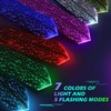 XGOOD Light Up Tie Rechargeable Fiber Optic Fabric Led Tie