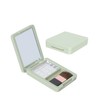 Minkissy 2sets Portable Blusher Filling Box Flat Cheek Powder Brush