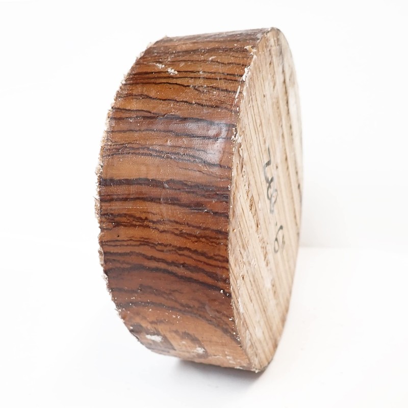 Turners' Mill Bowl Turning Blank - Zebrano, 6x2"