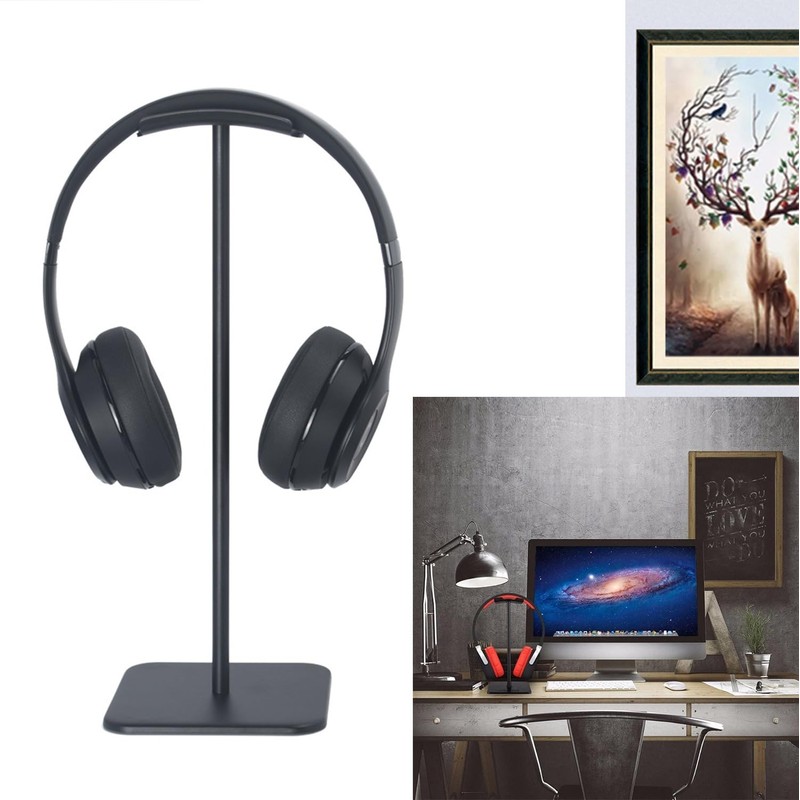 Headset Stand, Headphone Stand, Aluminium, Headset Holder Table with Solid