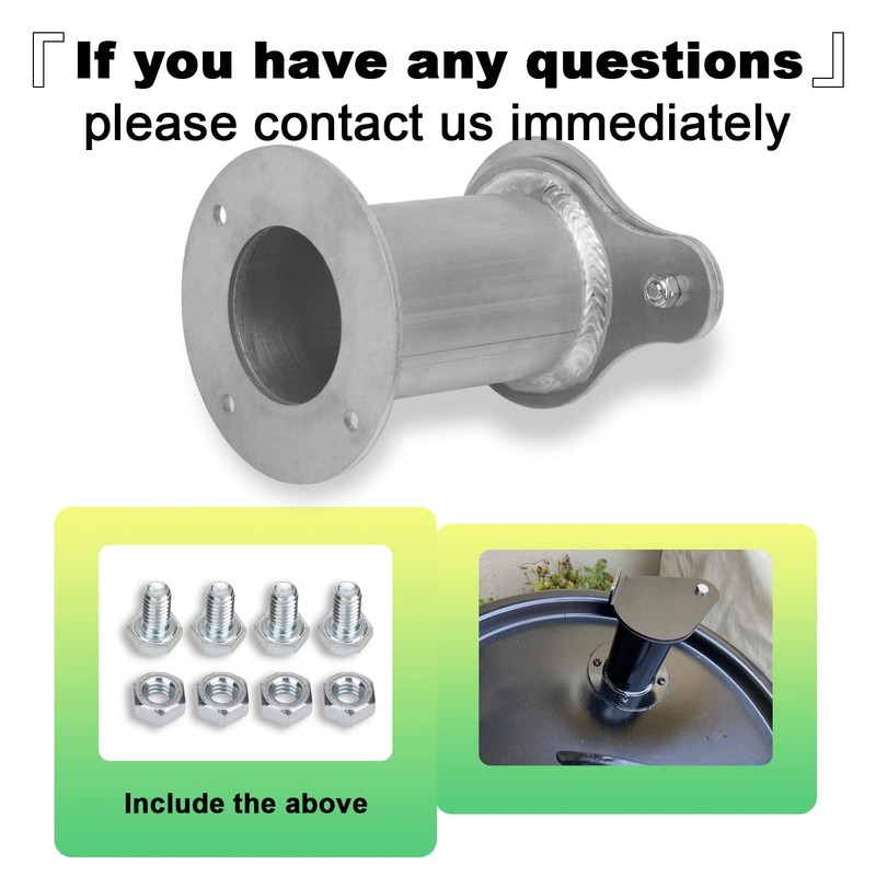 2" Teardrop Flanged Exhaust Vent Damper for UDS 16 30