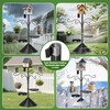 Upgraded Heavy Duty Bird Feeder Pole, 92 Inch Squirrel Proof