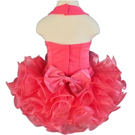 Jenniferwu 2pieces Infant Toddler Baby Newborn Little Girl's Pageant Party Birthday Shell Dress G600CORAL (18-24M)