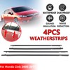 GEATaaT 4Pcs Weatherstrip Window Moulding Trim Seal Belt Compatible with