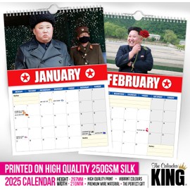 The Calendar King // Kim Jong-Un - 2025 Wall Calendar (Full Colour, A4 Size)