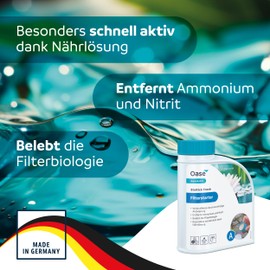 OASE AquaActiv BioKick Fresh 43145 Filter Bacteria / Starter Bacteria for Pond, Fish Pond, Garden Pond, Swimming Pond 500 ml