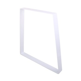 ECLV 2 x 18 Dining Bench Legs,Trapezoid Shaped Heavy Duty Steel Table Legs, Office Table Legs,Coffee Table Legs,Industrial Kitchen Table Legs,Country Style Table Legs,Set of 2,White