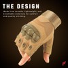 Homefy Tactical Fingerless Gloves for Men Large Beige