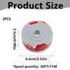 QianDanS 2 Pcs Strimmer Spool Line,Double Autofeed Spool & Line