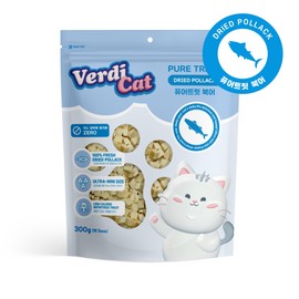 Verdicat Pure Treat Mini Dried Pollock 300g / 베르디캣 퓨어트릿 미니 북어 300g