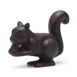BRASSTAR Cast Iron Squirrel Statue Garden Home Office Desk Decor Paperweight Collection Animal Figurine TQZDPT41