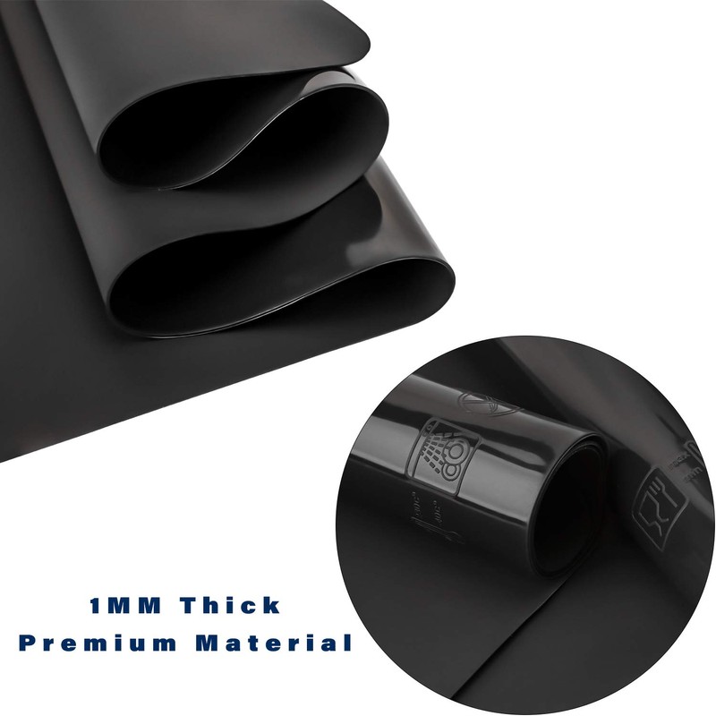 Gartful Black Extra Large Silicone Mat, 23.6 x 15.7 inches