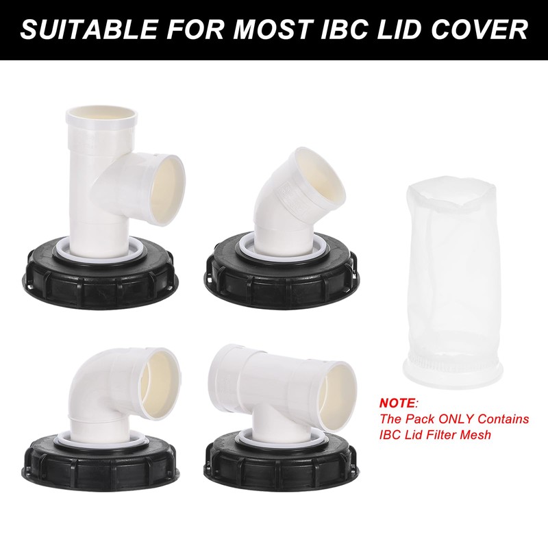 PATIKIL 4" IBC Lid Filter 3 Pack 220mm Long Washable