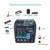 Portable 4-Channel BT Sound Mixing Console Digital Audio Mixer Built-in