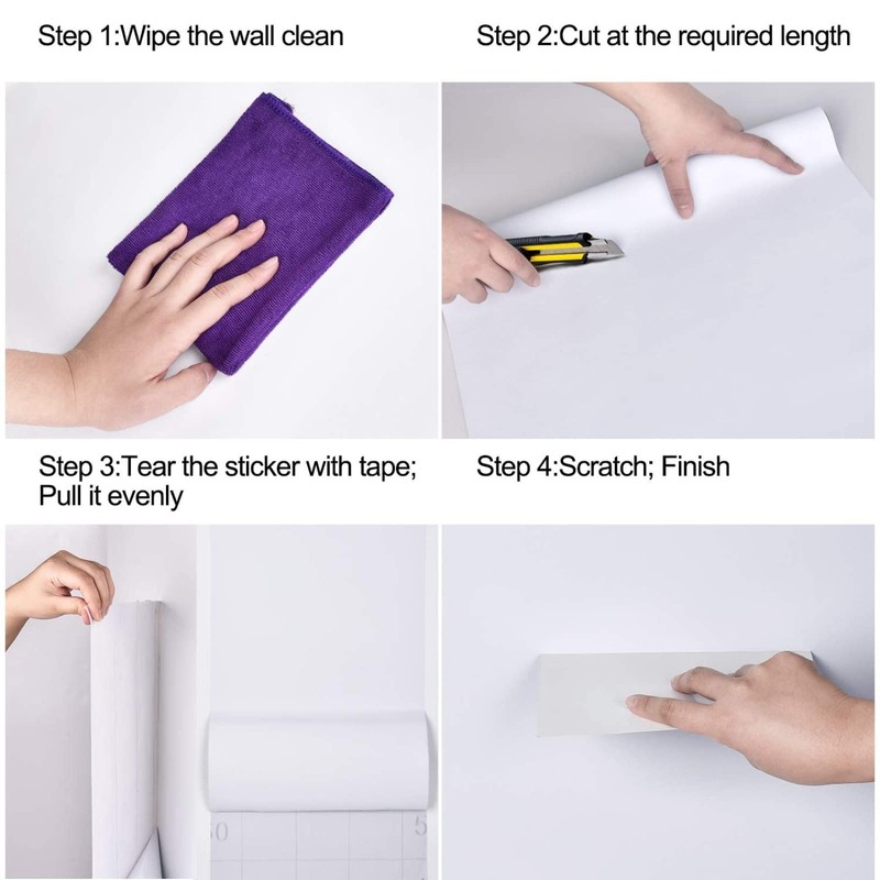 Wall Sticker Paper Wallpaper Wallpaper Waterproof PVC Skirting Board Kitchen
