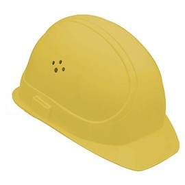 Voss Construction Hard Hat, Helmet, Inap Master 6 Polyethylene, Yellow, 11401016
