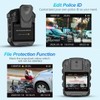 BOBLOV 128G Police Body Camera with Audio Recording 1296P Night