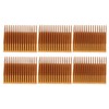 8Pcs Cooling Fins Aluminum Alloy Power Radiator Slotted Heatsink for
