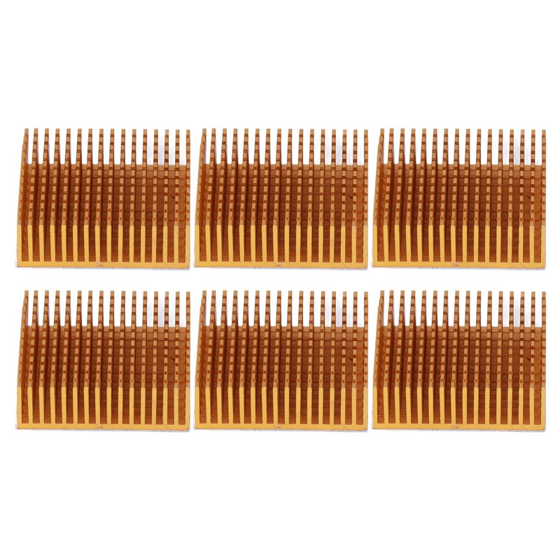 8Pcs Cooling Fins Aluminum Alloy Power Radiator Slotted Heatsink for