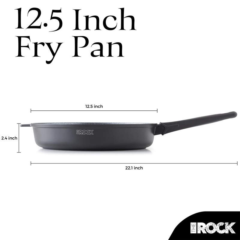 THE ROCK SOHO 12.5-Inch Nonstick Frying Pan – Compact for