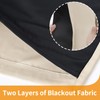 YoungsTex Short 100% Blackout Curtains for Bedroom 48 Inch Long,