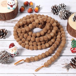 Christmas Garland 9 Feet Velvet Christmas Garland Xmas Vintage Holiday Garland for Tree Mantel Fireplace Decorations (Brown)