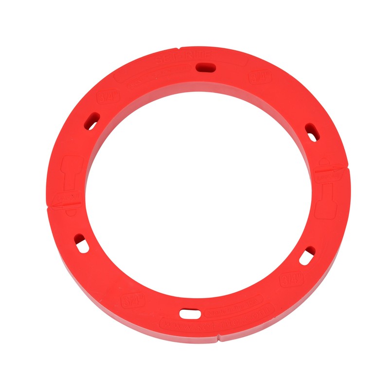 Oatey 43410 Set-Rite Red Toilet Flange Spacer, 3/4 in.