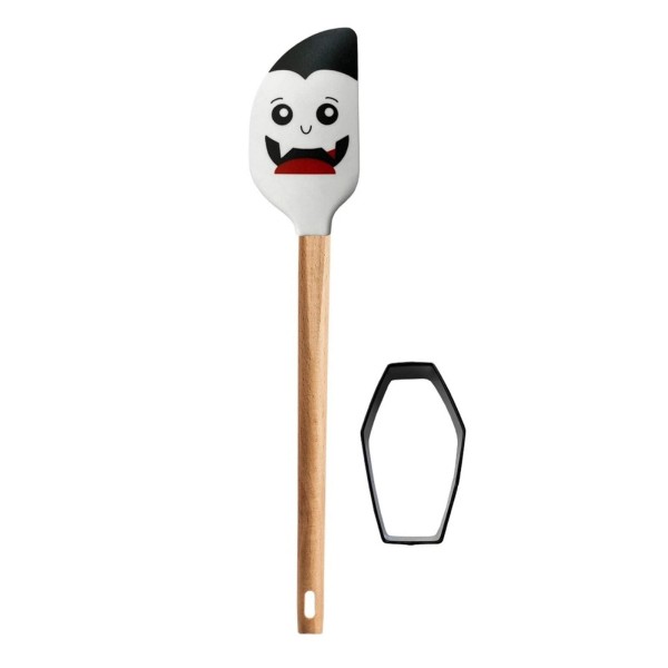 Way to Celebrate! Halloween Dracula Spatula with Coffin Cookie Cutter