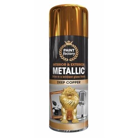 All Purpose Copper Metallic Spray Can Household Car Van Bike Aerosol Paint, 400 ml, 13 oz