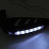 KIMISS Protector para manillar de moto, con luces LED, universal,