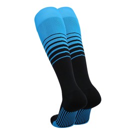 TCK Sports Elite Breaker Soccer Socks (Electric Blue/Black, Medium)