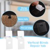 Vertical Blinds Repair Kit, Include 12 Sets Vertical Blind Repair