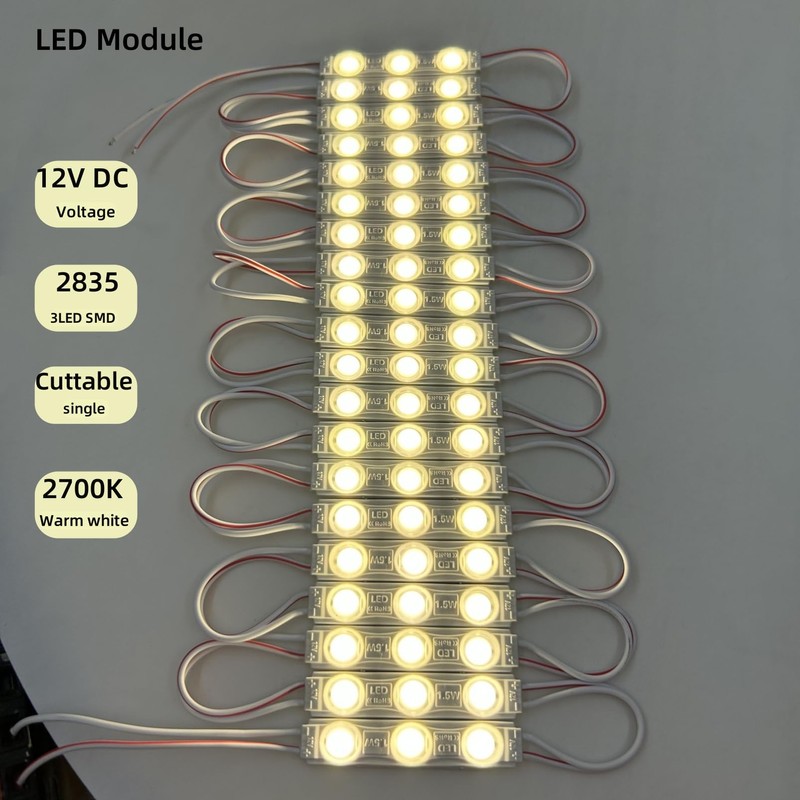 CMLAMPLED 400 Pcs LED Module Warm White 2700K 1.5W Storefront