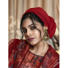 Gold Jhumka Earrings Traditional Indian Earrings Vintage Ethnic Pearl Decor Dangle Earrings Jelwery Gifts for Womens (Gold)