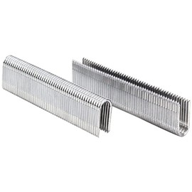 meite TRD-619 U-Shaped Crown 16 Gauge 3/8-Inch (9mm) Crown 3/4-Inch Length Round Crown Box Spring Staples Galvanized Heavy Duty Mattress Staples (16,000 PCS/CASE)