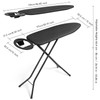 Duwee 12"x38" Ironing Board Full Size with Heat Resistant Cover,Black