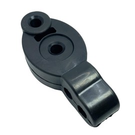 Fabulous-do Scarf Hanger, Hanging Rubber, Muffler Rubber, Exhaust System Hanger, Replacement Parts, Universal Cross, 0.5 inches (12 mm), Adjustment, 4 Holes, Black